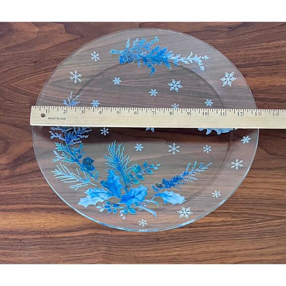 Winter Frost by PFALTZGRAFF Round Glassware Cake Plate with Original Box - Picture 6 of 10